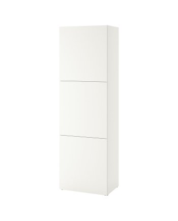Tallwhite, Shelf unit with doors, white Lappviken/white, 60x42x193 cm