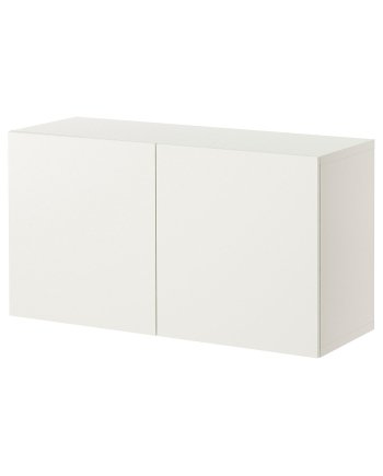 Skyline Wall, Wall-mounted cabinet combination, white/Lappviken white, 120x42x64 cm