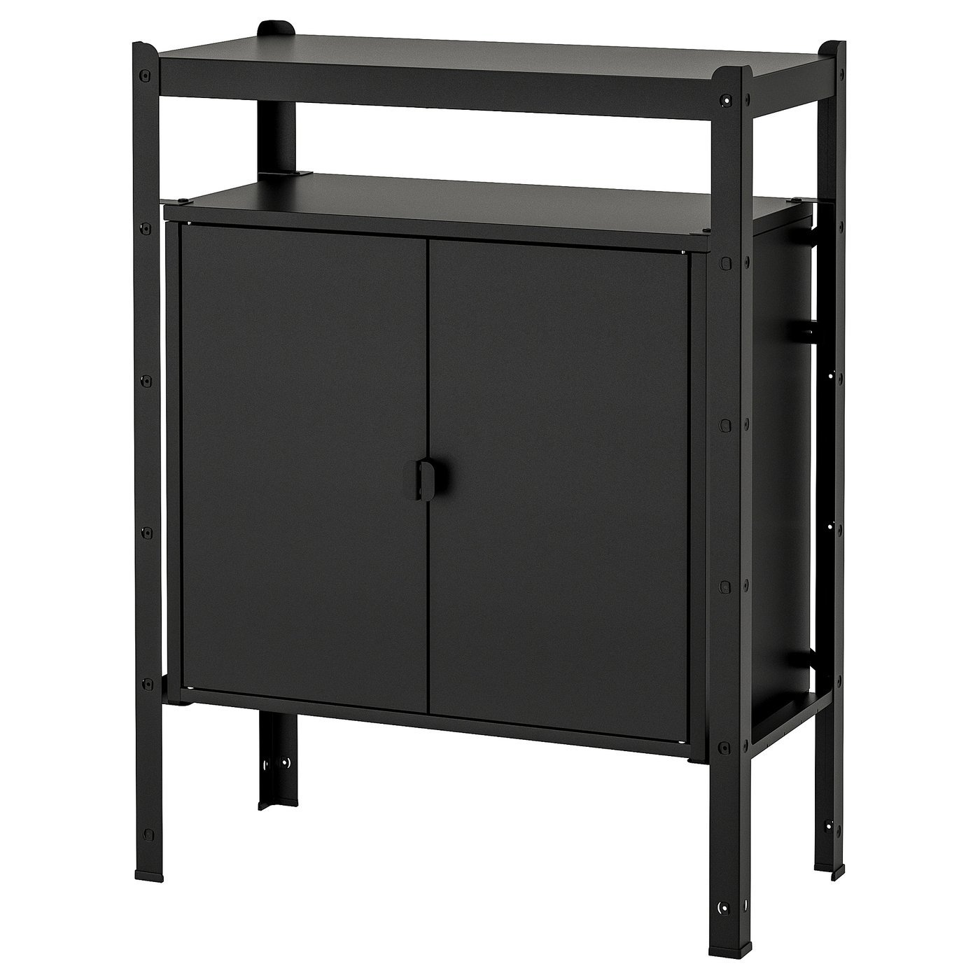Urbanstore, Shelving unit with cabinets, black, 85x40x110 cm