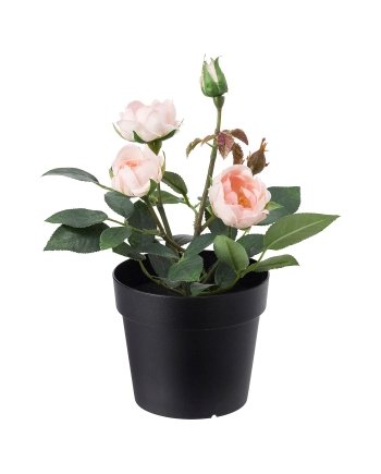 Artificial potted plant, in/outdoor/Rose pink, 9 cm