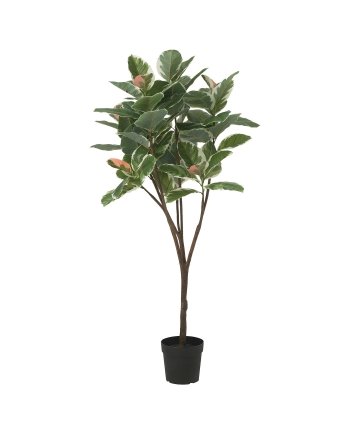 Artificial potted plant, in/outdoor Rubber plant, 23 cm