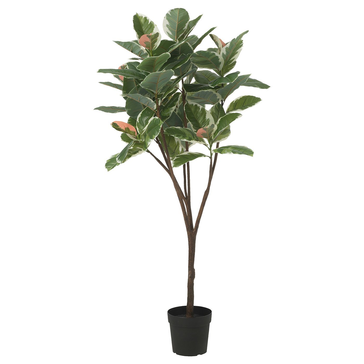 Artificial potted plant, in/outdoor Rubber plant, 23 cm