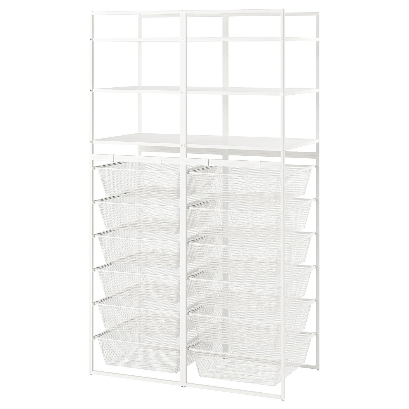 Openform, Open storage combination, white, 99x51x173 cm