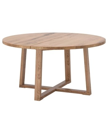 Midtone Oak, Table, oak veneer brown stained, 145 cm