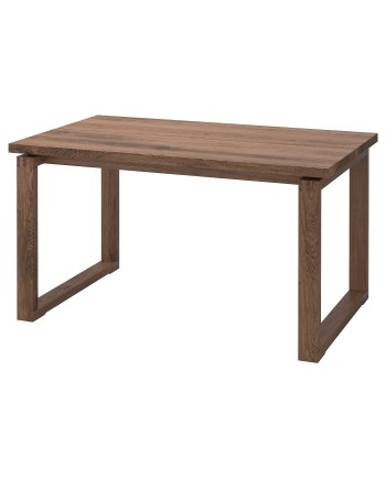 Oakford, Table, oak veneer brown stained, 140x85 cm
