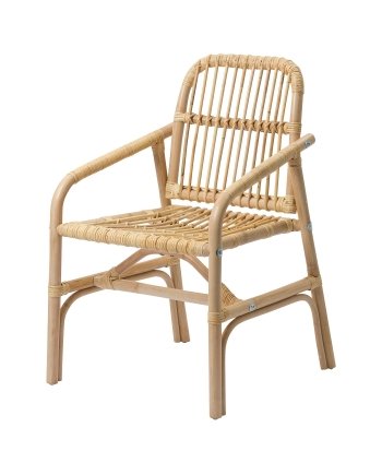 Rattan Armchair, Chair with armrests, rattan