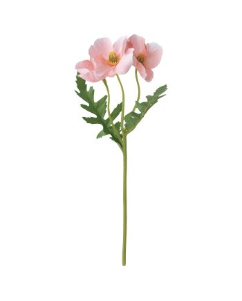 Artificial flower, in/outdoor/Poppy pink, 27 cm