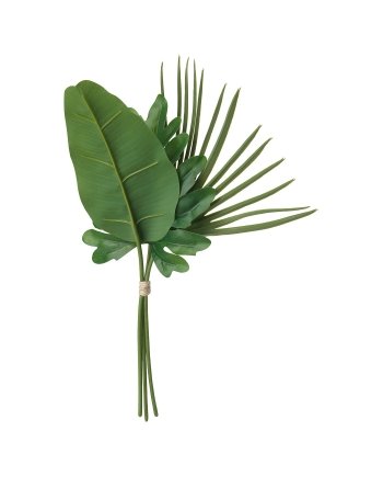 Artificial leaf, in/outdoor/tropical plant bouquet, 39 cm