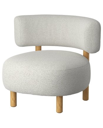 Djurmo Grey Armchair, Armchair, Djurmo grey/white