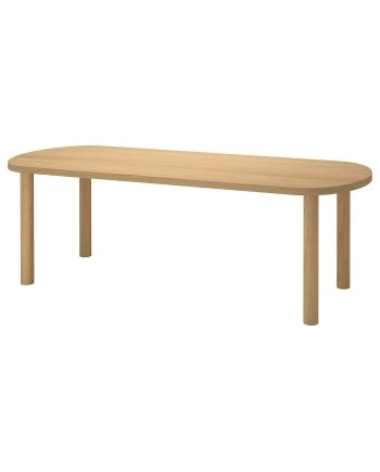Oakline, Table, oak veneer/oak veneer, 230x90 cm